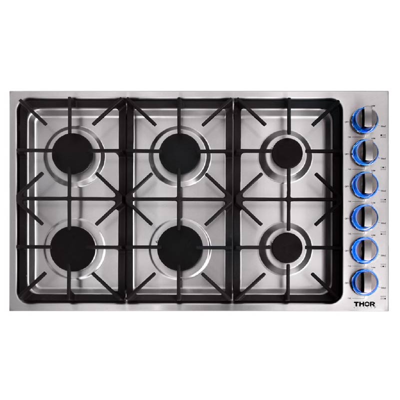 PARRILLA DE GAS PROFESIONAL DE 36” PULGADAS – ACERO INOXIDABLE – INCLUYE KIT DE CONVERSIÓN A GAS LP - THOR