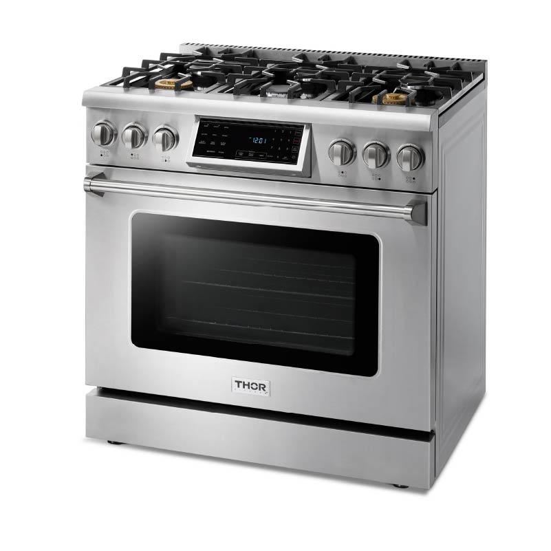 ESTUFA PROFESIONAL DE GAS NATURAL DE 36” PULGADAS – PANEL INCLINABLE - THOR