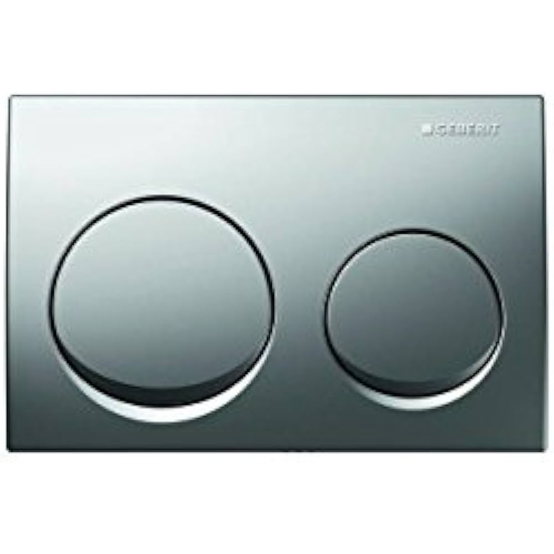 GEBERIT ACTUATOR PLATE ALPHA 10 FOR DUAL FLUSH: BRIGHT CHROME-PLATED