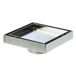 LUXE - SQUARE TILE INSERT POINT DRAIN W/2